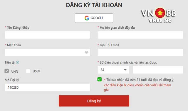 Hướng dẫn đăng ký VN88 cực dễ cho người mới chơi